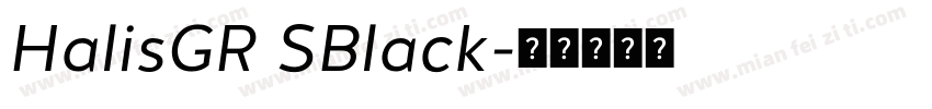 HalisGR SBlack字体转换